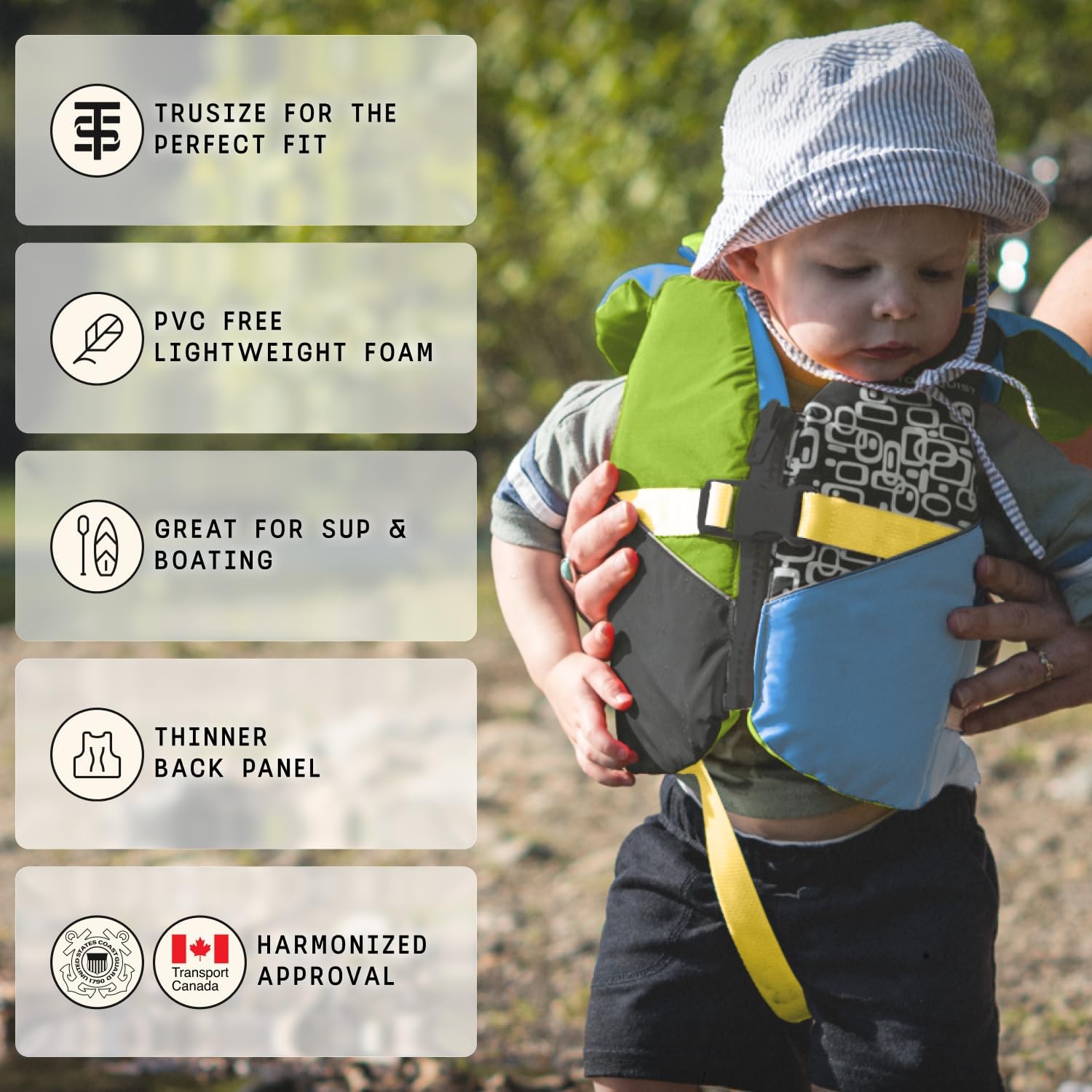 Stohlquist Infant Life Jacket - US Coast Guard Approved Type II Vest for Babies (20-30 lbs) | Support Collar & Grab Handle