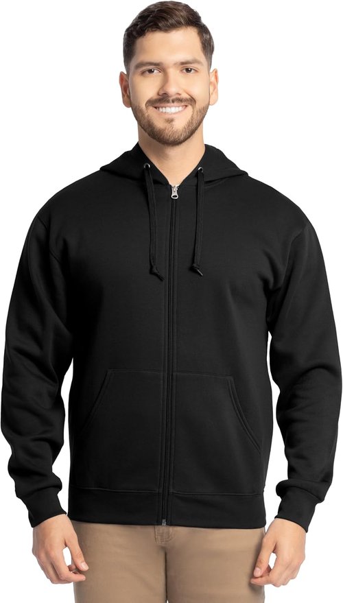 Fruit of the Loom Eversoft Fleece Full Zip Hoodie - Comfortable & Cozy Sweatshirt for All-Day Wear