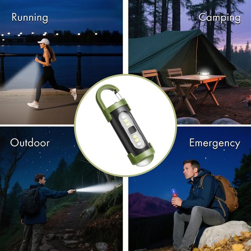 BULLIX 5 Packs Portable Rechargeable Bright Keychain Flashlight Phone Charger, High Lumen Mini EDC Flashlights with 4 Light Modes, Mini LED Keychain Flashlight USB Torch Be Used for Camping and Hiking