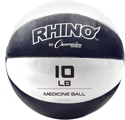 Champion Sports Medicine Balls - Durable Leather Weighted Balls for Strength & Conditioning Training