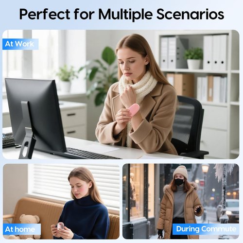 Gosalisu Hand Warmers Rechargeable, AI Electric handwarmers 2 Pack, 6000mAh Portable Heater Reusable, Stocking Stuffers Valentines Gifts for Women Wife Raynauds, Golf, Hunting, Camping, Indoor Outdoor