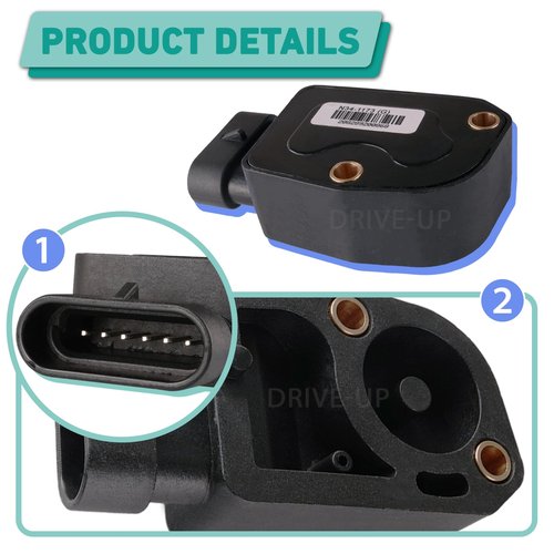 DRIVE UP Golf Cart Throttle Sensor for Club Car Precedent/Tempo/Onward 2010-Up Gas Models with 2nd Gen Accelerator Pedal Assembly, Replaces OEM #N34-1173(G)