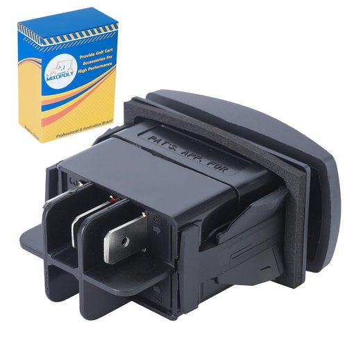 MIXOPOLY Golf Cart Forward Reverse Switch Replacement for Club Car DS/Precedent/Onward/Tempo 1996-up Electric 48V, FNR Rocker Switch Replace OEM 1018560-01 101856002
