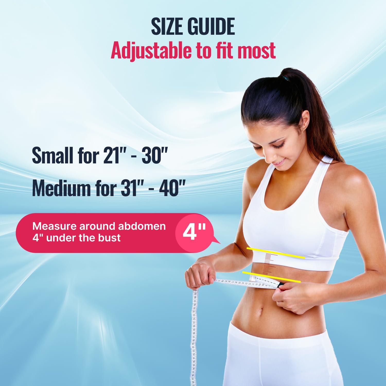 Skiennix Posture Corrector Upper Back Brace - Adjustable Pain Relief for Men & Women | Invisible Under Clothes (Medium/Large 39"-49")