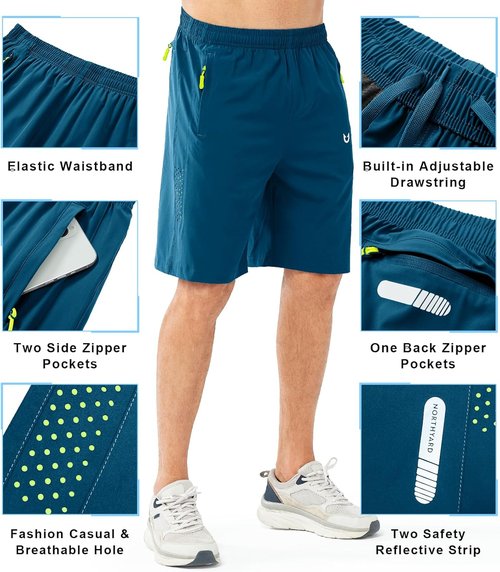 NORTHYARD Men's Athletic Running Shorts - Quick Dry Lightweight Gym Shorts for Sports | 7"/9"/5" Sizes
