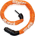 Heavy Duty Bike Lock Chain by [Brand Name] - 5 Digit Combination Anti-Theft Security | 3.2 Feet Long, Orange