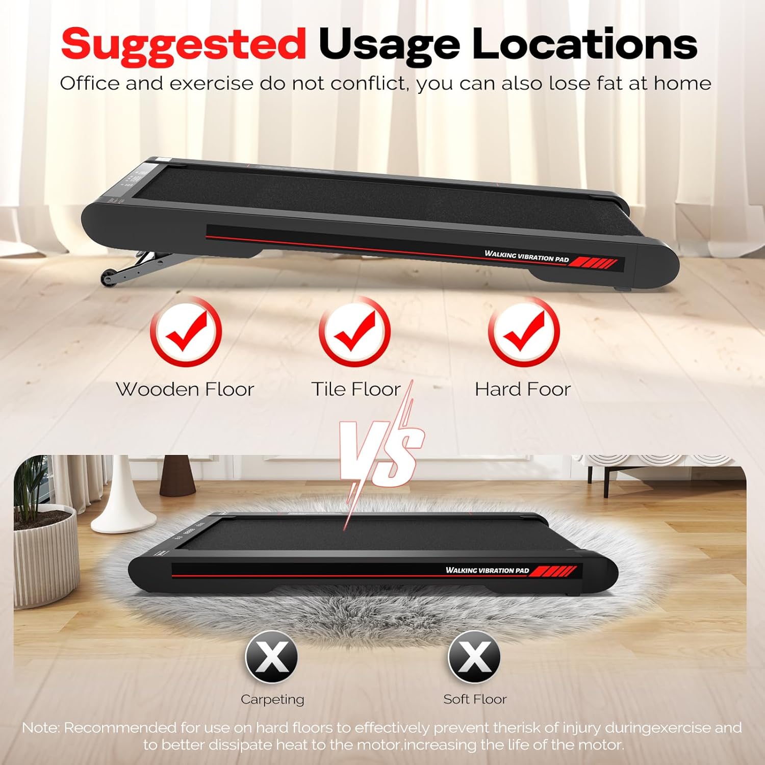 Sperax Walking Treadmill | 3-in-1 Under Desk Design with APP & Remote Control | Low Noise, Portable
