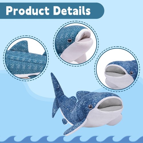 Funny Shark Golf Headcover, Animals Plush Golf Club Head Covers, Small Size Fits Hybird and Irons, Large Size Fits Standard 460cc Driver Head