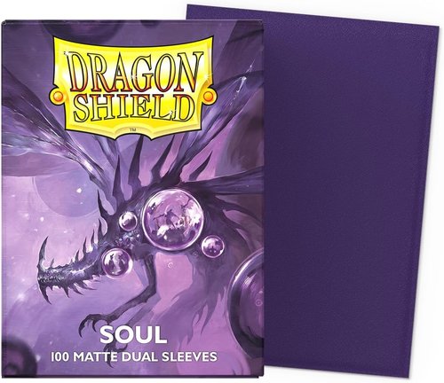 Dragon Shield | Soul & Truth Bundle - Red/Gold 3×100 CT Matte Dual Standard Size Card Sleeves | Premium TCG Protection for Magic: The Gathering