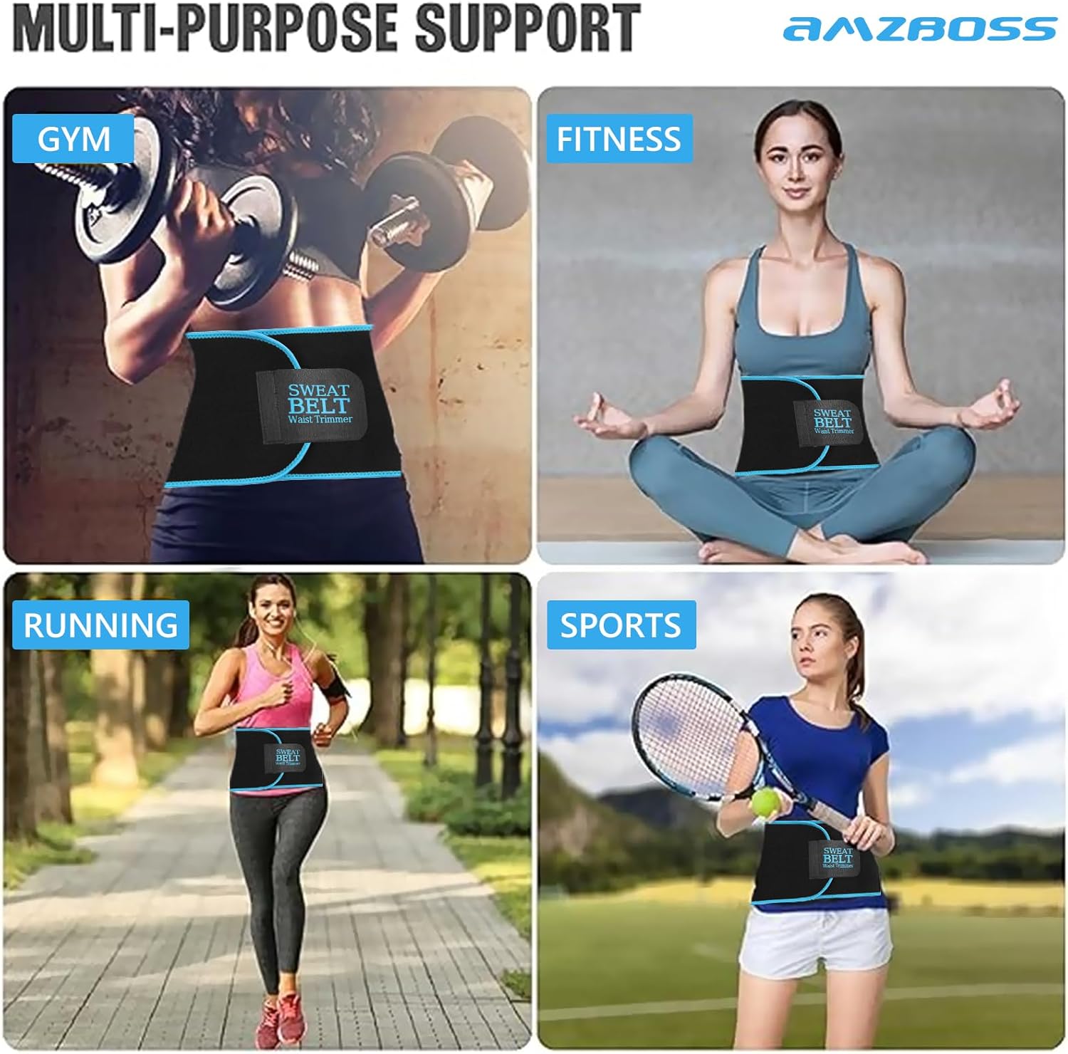 Skiennix Waist Trainer for Women - Effective Lower Belly Fat Reduction | Sweat Band Body Shaper
