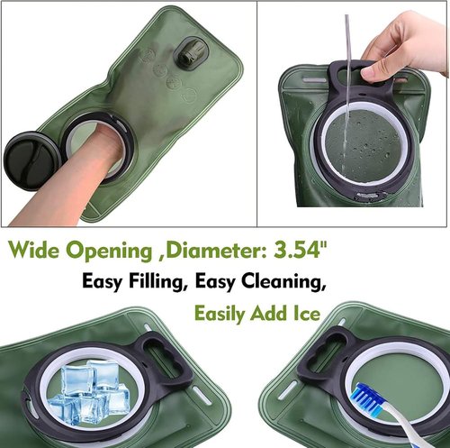 Hydration Bladder - BPA-Free Leak Proof Water Reservoir for Hiking | 1.5L-3L Sizes Available