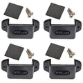 HYS Walkie Talkie Single Side Car Mount, Car Mounting Kit with Screws for Handheld CB & VHF UHF Two-Radio with Belt Clip (Pack of 4)