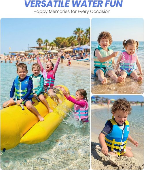 Gogokids Toddler Swim Vest - Buoyant Floaties for Kids 2-9 Years | Ideal for Pool & Beach Fun