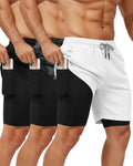 Sureio Men's 2-in-1 Gym Workout Running Shorts - Quick Dry, Lightweight, 7-Inch with Liner & Towel Loop