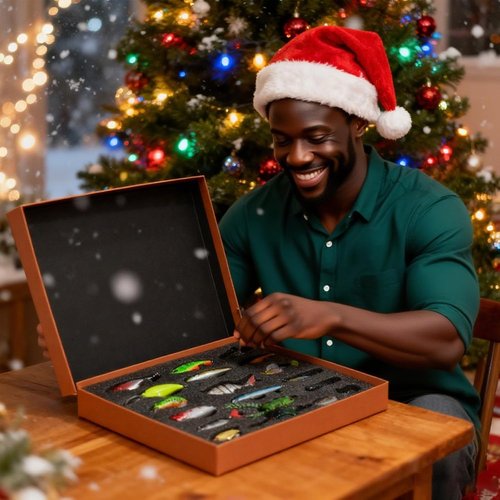 41 Pcs Fishing Lures Kit - Premium All-in-One Tackle Box for Bass, Trout & Pike | Ideal Gift for Beginners & Dads
