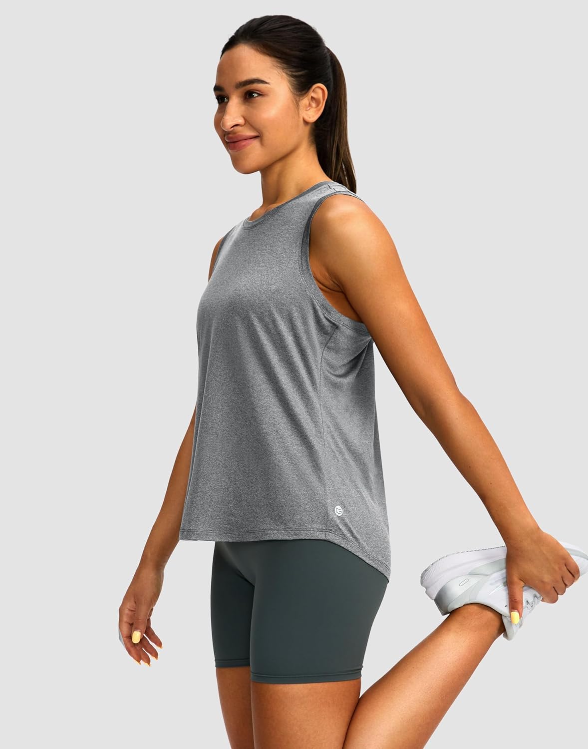 Skiennix Women's Racerback Workout Tank Top - Sleeveless Loose Fit Yoga & Running Shirt