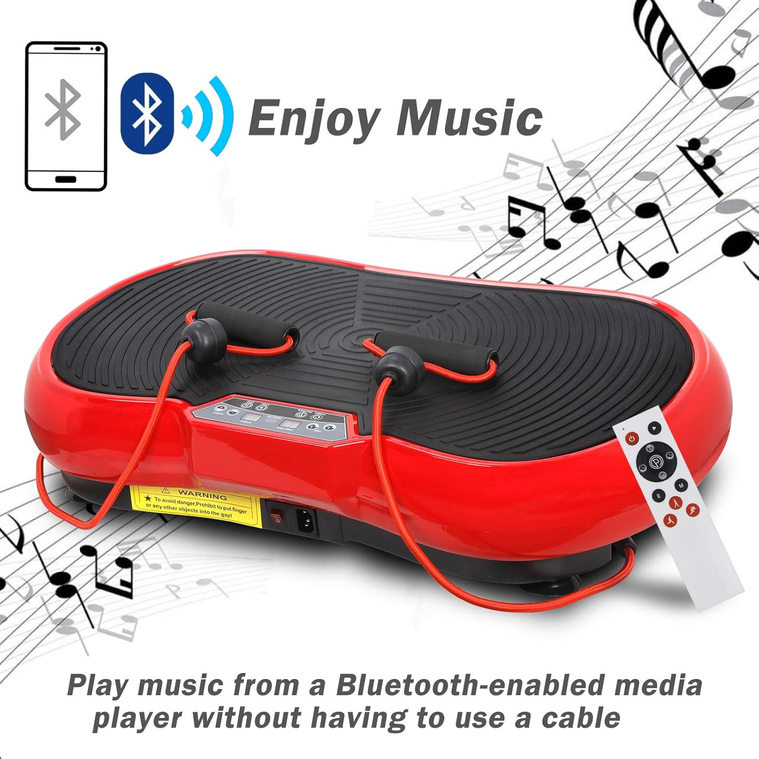 SUPER DEAL Pro Vibration Plate Exercise Machine - Whole Body Fitness Platform with Bluetooth & Remote, 99 Levels