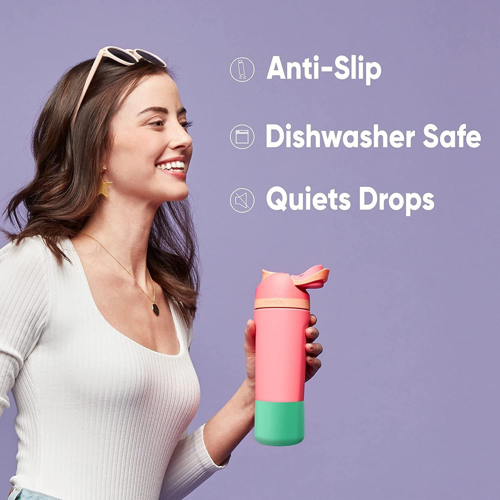 Owala Silicone Water Bottle Boot - Anti-Slip Protective Sleeve for 24 Oz FreeSip or Flip Bottles | Mauve