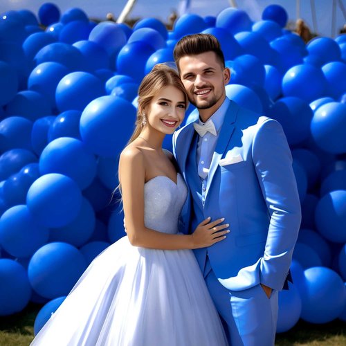 DECOCKRAT Blue Latex Balloons Kit - 110PCS 12'' Helium Balloons for DIY Parties & Celebrations