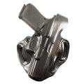DeSantis Thumb Break Scabbard OWB Holster - Leather, Right Hand Draw, Compatible With GLOCK 19, 19 GEN 5, 19X 23, 32, 45 (With or Without Reflex Sights) - Black