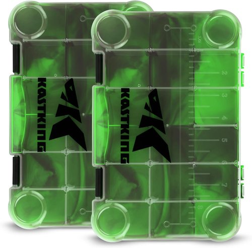 KastKing Tackle Boxes - Durable Plastic Storage Organizer with Removable Dividers | 2-Pack or 4-Pack Options
