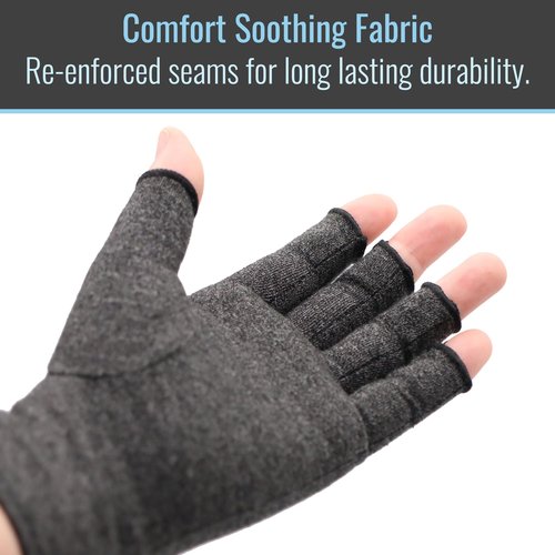 Heelbo Arthritis Compression Gloves for Pain Relief, Reduces Swelling & Stiffness, FSA & HSA Eligible, Fits Men & Women, Joint Pain Relief, Large