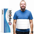 Bariatric Abdominal Binder 12-Inch Wide, 4 Panel 90-105 Inch - Latex-Free Post-Surgery Belly Wrap