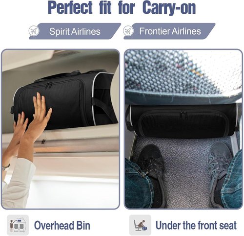 BuyAgain Duffle Bag - 17" Small Travel Gym Bag | Lightweight & Durable Carry-On
