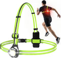 Skiennix Running Lights - 360° High Visibility Rechargeable Vest with Rear Red Warning Light | IPX4 Waterproof