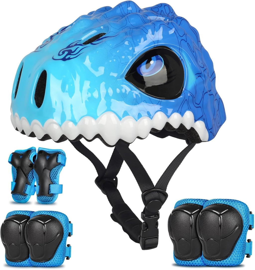 Skiennix Toddler Bike Helmet - 3D Dinosaur Design for Kids Aged 1-8 Years - Lightweight & Adjustable