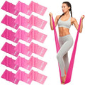 GHCTFE 18PCS Resistance Bands Bulk, Non-Latex Physical Therapy Bands, Professional Flat Bands for Yoga & Pilates Trainers, Home Gym Full Body Workout, Strength Training, 6 Sets with Carry Bags