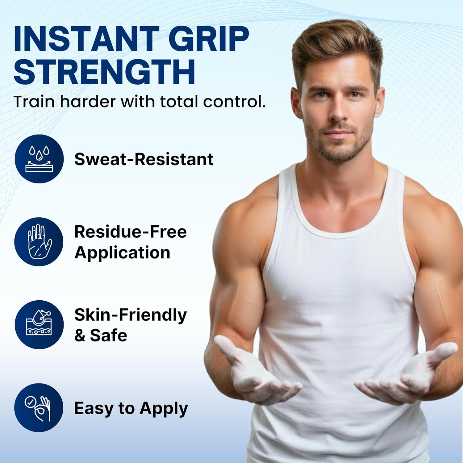 Skiennix Liquid Chalk for Gym & Weightlifting - Fast Drying, Mess-Free Formula | Dust-Free & Skin-Safe for Climbing & Training