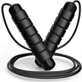 Skiennix Tangle-Free Jump Rope - Adjustable Steel Cable with Foam Handles for Home Gym Fitness