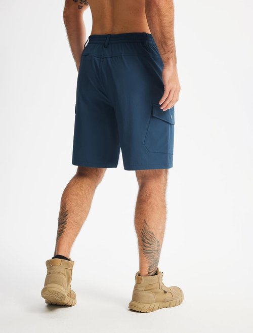 Libin Men's Hiking Cargo Shorts - Lightweight Quick-Dry Design with Zipper Pockets | 9" Casual Shorts for Outdoor Activities