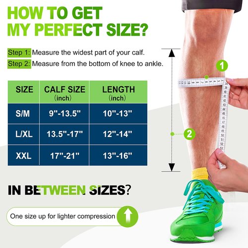 NEWZILL Calf Compression Sleeve for Men & Women | Footless Compression Socks for Shin Splint Relief, Varicose Veins | Leg Sleeve for Running, Travel, Nursing, Fitness (Black/White/Grey 3Pairs L/XL)