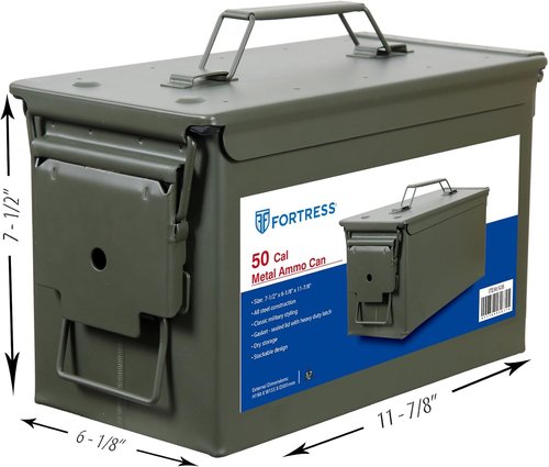 Fortress 50 Caliber Metal Ammo - Durable Storage for Safe and Secure Ammunition Management