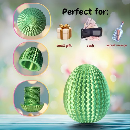 Creative Gift Box - Easter Egg Mystery Puzzle with Hidden Compartment | Reusable Brain Teaser Game for All Ages