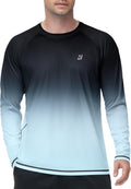 Roadbox Men's Long Sleeve Swim Shirt - UPF 50+ UV Sun Protection Rash Guard | Quick Dry SPF T-Shirt for Beach & Fishing