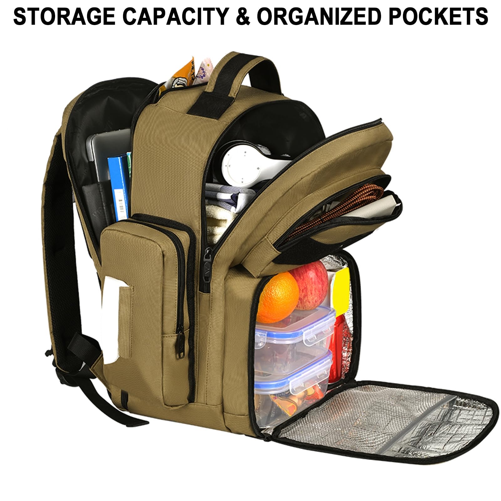 MATEIN Lunch Backpack for Men, 15.6 Inch Travel Laptop Backpack