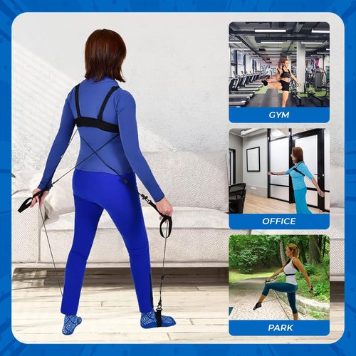 TYE4® and TYE4X™ Pilates Wearable Resistance Assistance; Total Body Exercise; Core Strengthening, Portable, Home Gym, Pilates, Yoga, Barre, Posture, Stretching, Balance