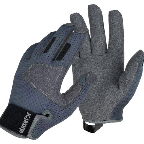 eLusefor Natural Tactile Shooting Glove: Seamless Wrap-Fingers Design,360°Touchscreen Freedom,Customizable Badge|Tactical,Police,Patrol,Law Enforcement Gloves for Men