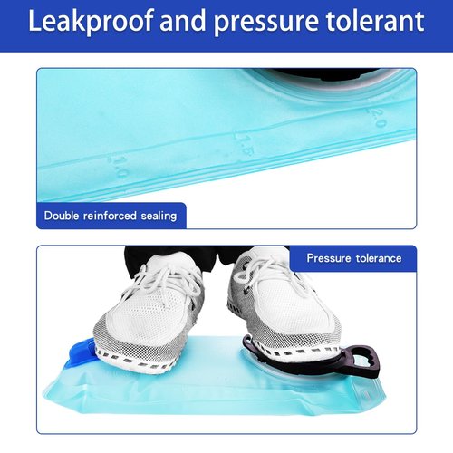 Hydration Bladder, 3L Water Bladder for Hiking Backpack Leak Proof Water Reservoir Storage, 3 Liter BPA-Free Water Pouch Hydration Pack Replacement for Biking Climbing Cycling Running, Blue