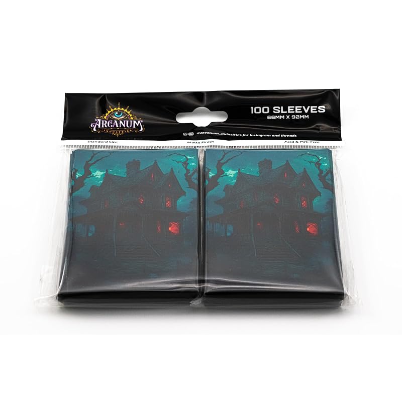 Card Sleeves for Collectible Cards - 100 Count Protectors by Arcanum Industries