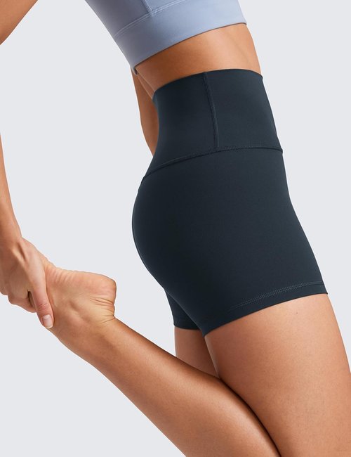CRZ YOGA Butterluxe Biker Shorts 4'' - High-Waisted Spandex for Ultimate Comfort & Flexibility