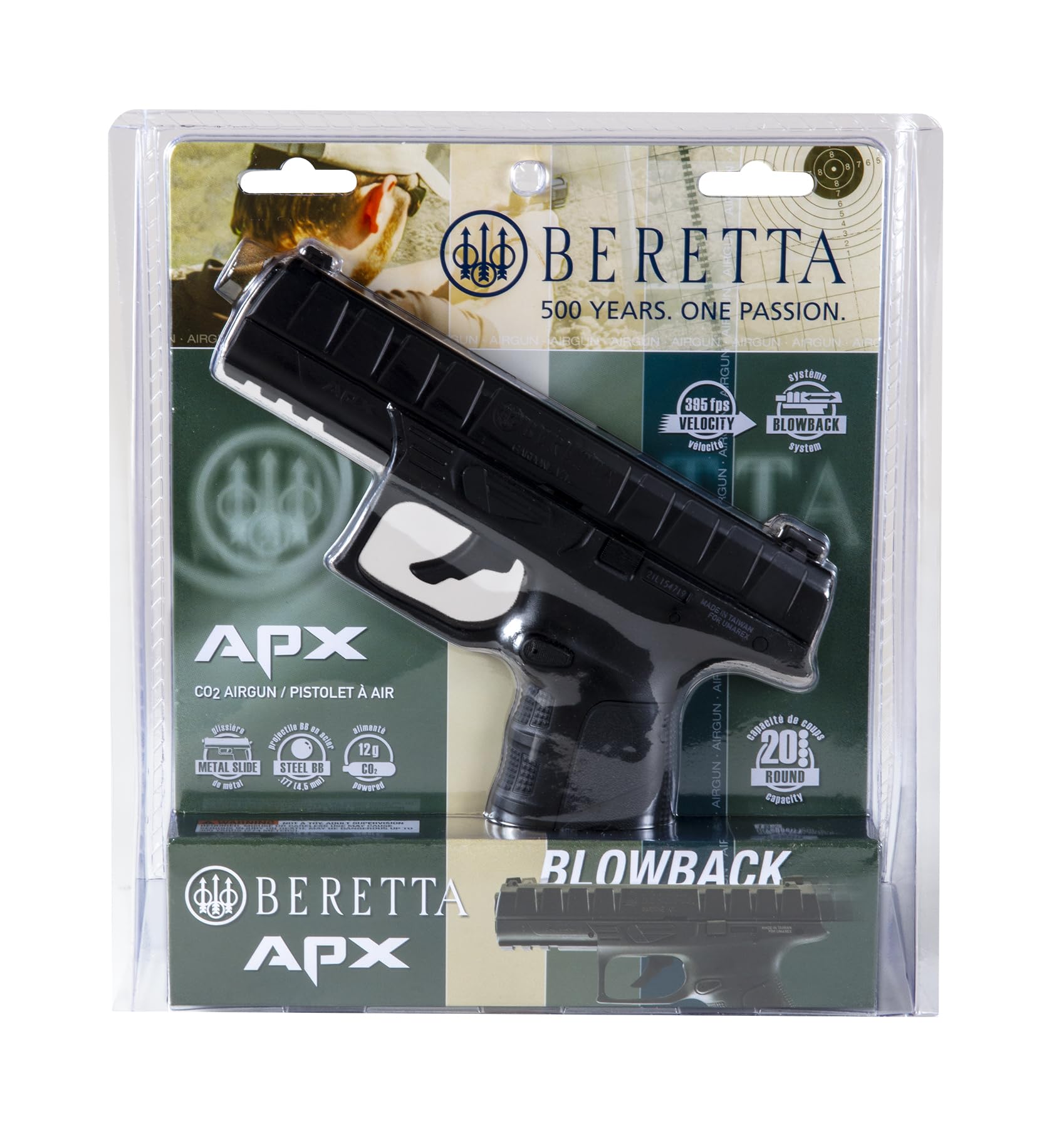 Umarex Beretta APX .177 Caliber BB Gun Air Pistol, , Black