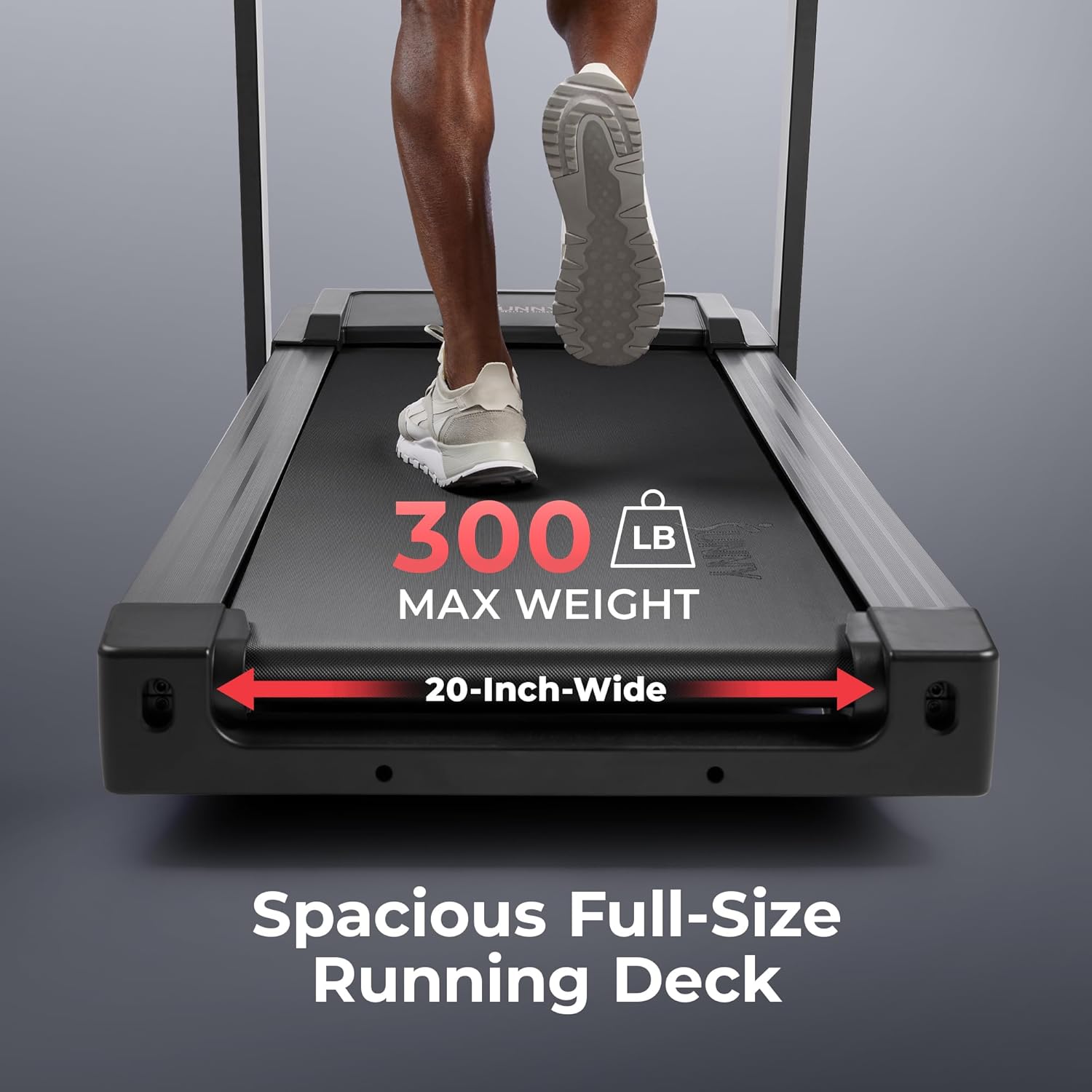 Sunny Health & Fitness Smart Treadmill - Heavy-Duty Auto Incline with 20" Running Deck & Free App Access