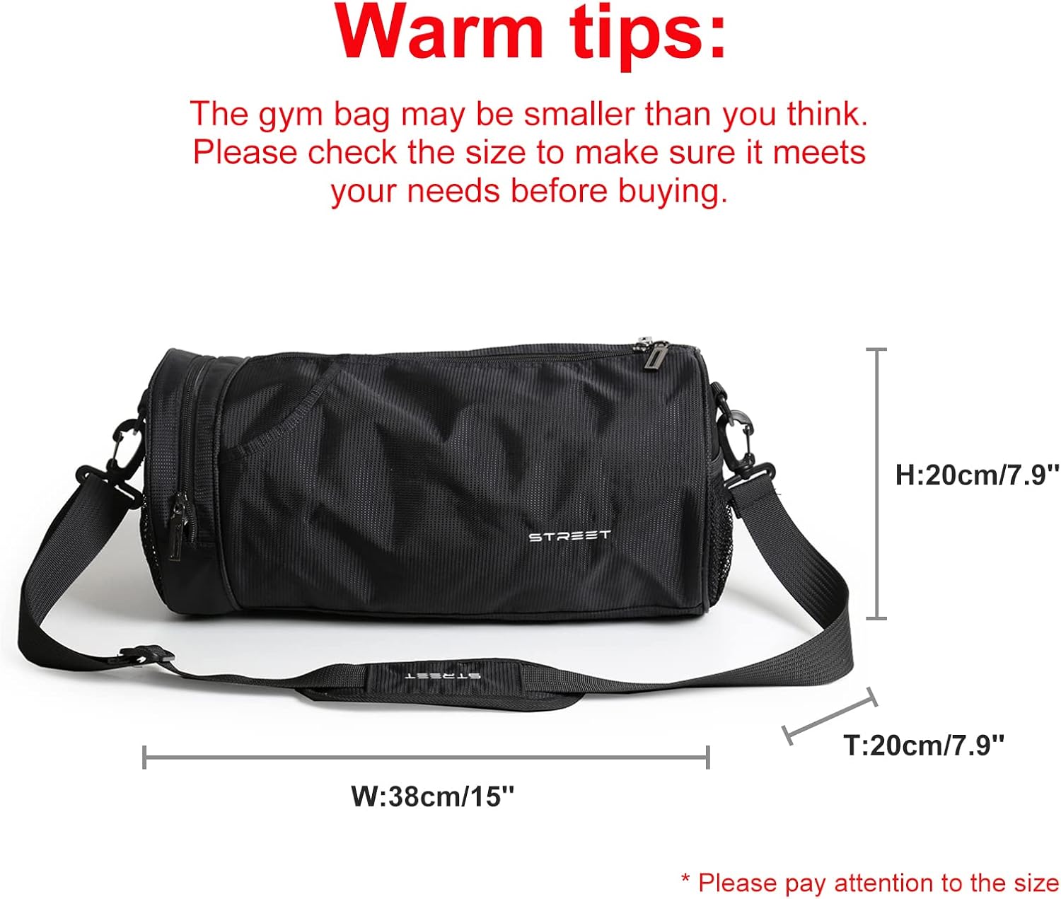 Skiennix Lightweight Gym Bag - Versatile Sports Duffel for Men & Women | Black X-Small