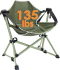 Skiennix Kids Hammock Chair - Adjustable & Portable Folding Camping Chair | Green, Supports 135 LBS