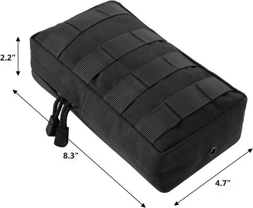 2 Pack Molle Pouches - Tactical Water-Resistant EDC Utility Bags | Compact Design for Everyday Use