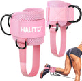 WALITO Gym Ankle Straps - Glute Kickback Cuffs for Women | Cable Machine Accessories for Lower Body Workouts